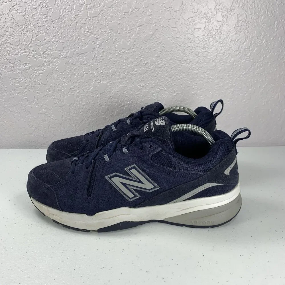 New Balance 608v5 Navy Blue Sneakers Mens 9.5 Suede MX608UN5